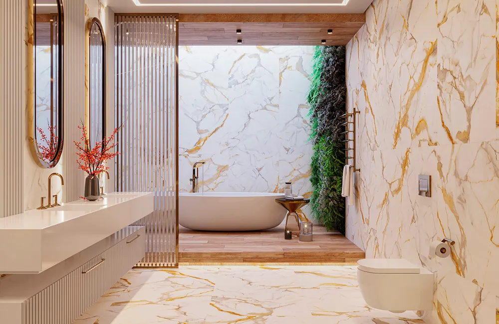 Porcelanato Calacata Gold: Onde Usar e Como Combinar na Decoração