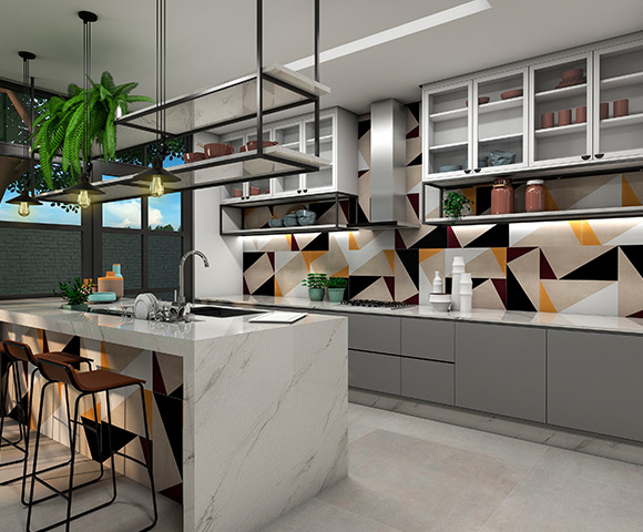 porcelanato para cozinha