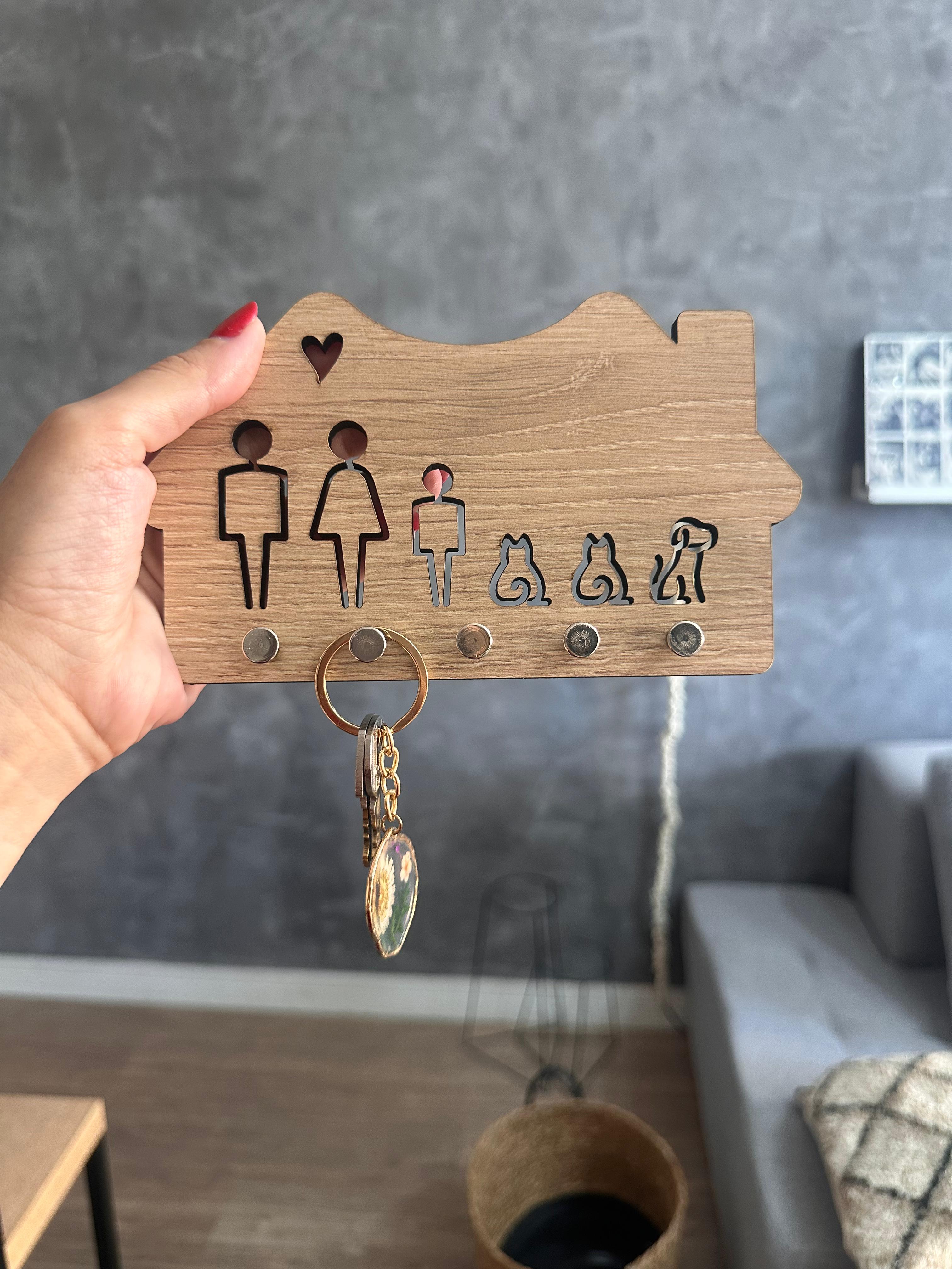 porta chaves de parede criativo