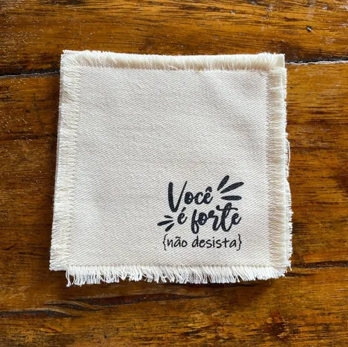 porta-copos de tecido