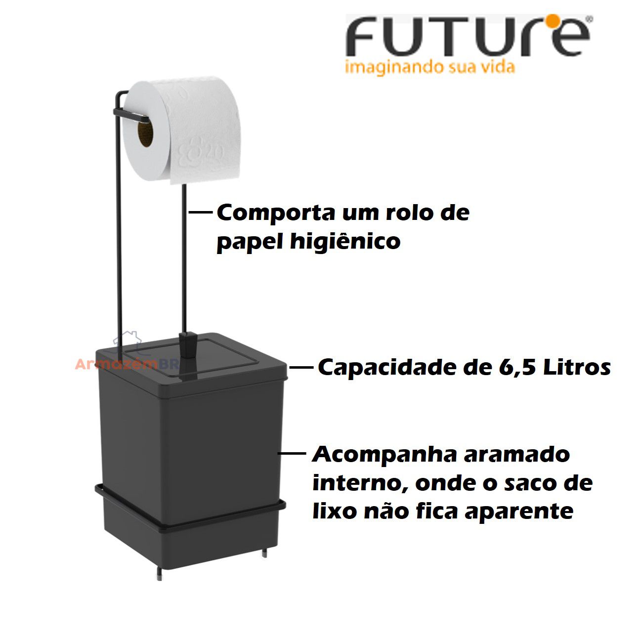 como fazer porta maquiagem com rolo de papel higienico