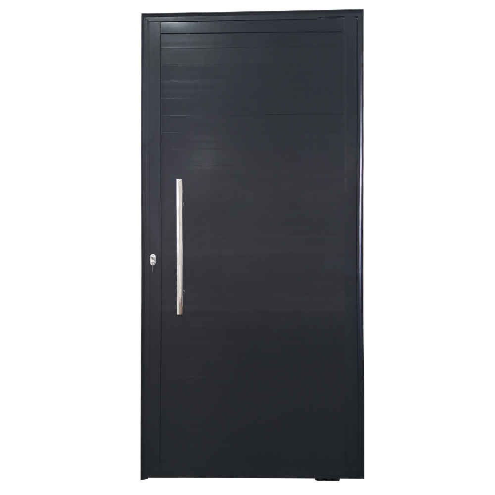 porta pivotante de aluminio