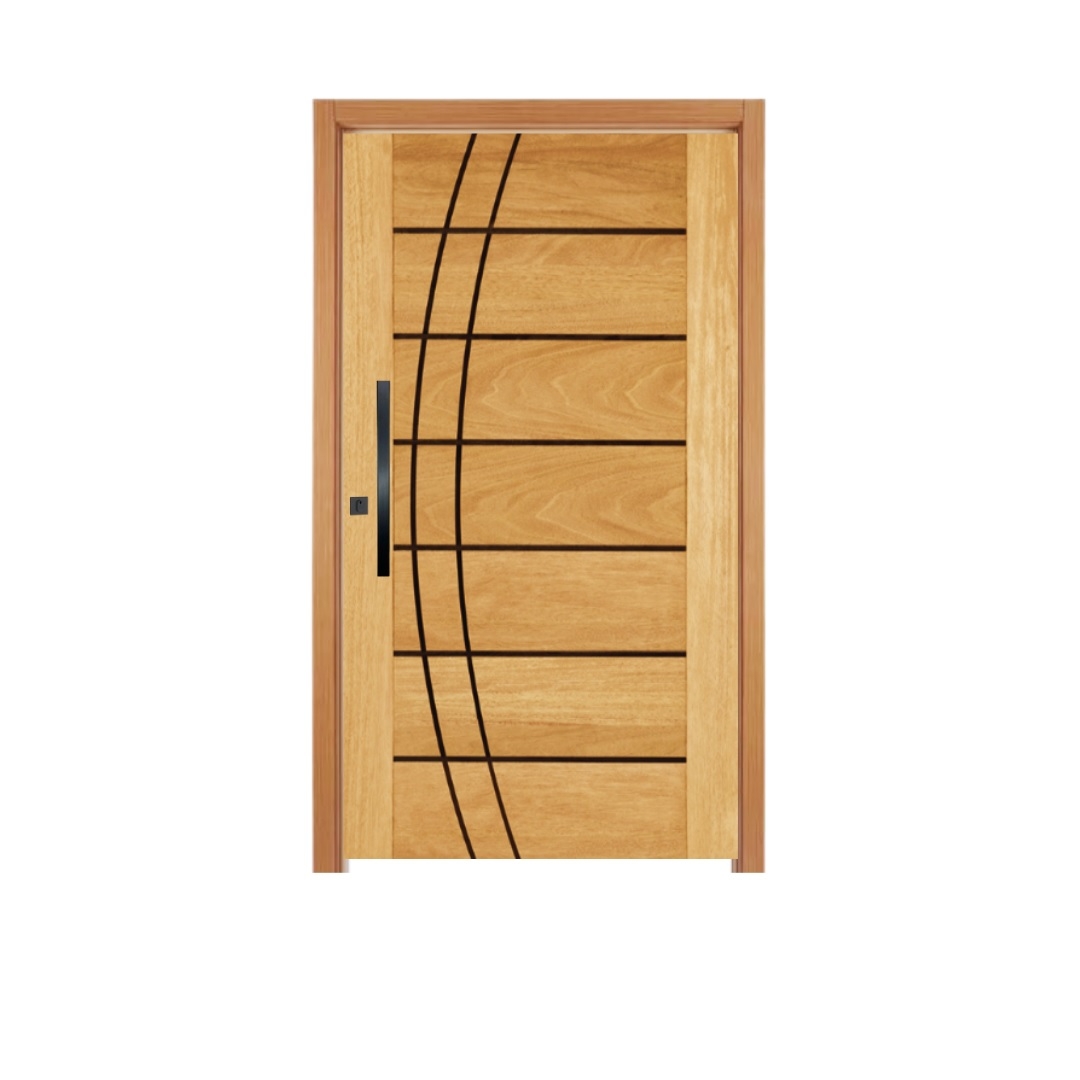 Portas pivotantes de madeira maciça: durabilidade e segurança