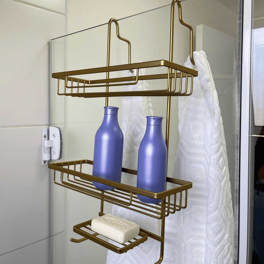 porta shampoo ventosa para box banheiro