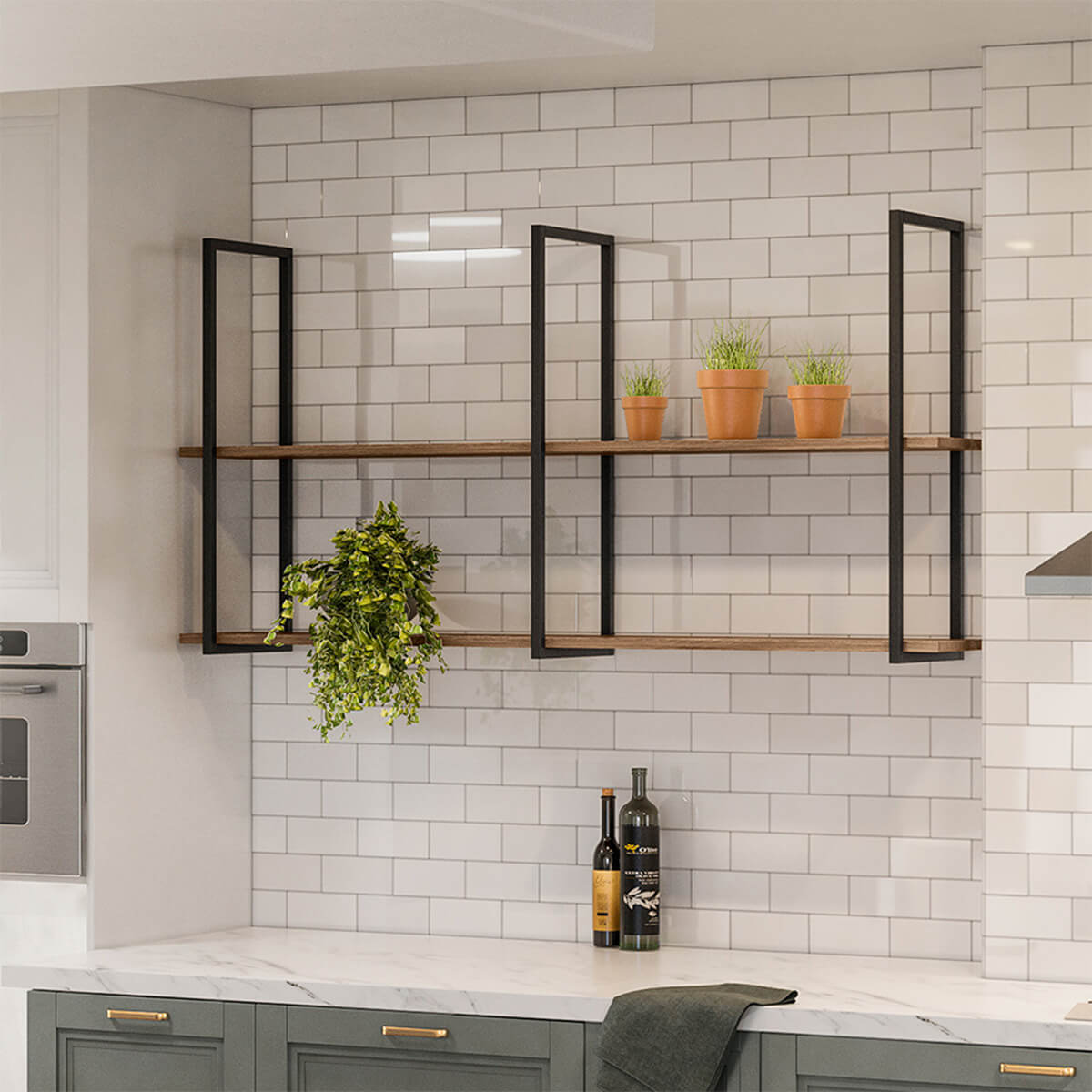 Decoração Industrial: As Melhores Prateleiras de Metal para Cozinhas e Salas