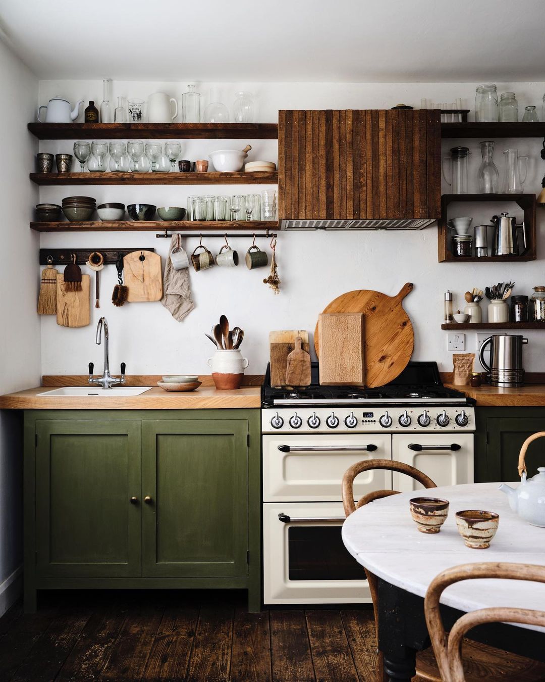 ideias de prateleiras para cozinha com 4 peças