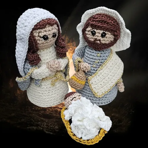 Receita presépio amigurumi grátis