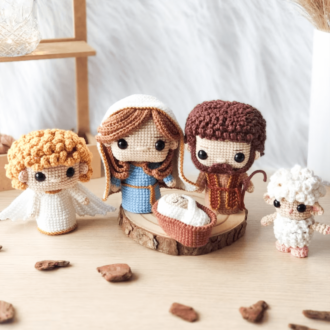 Presépio amigurumi articulado