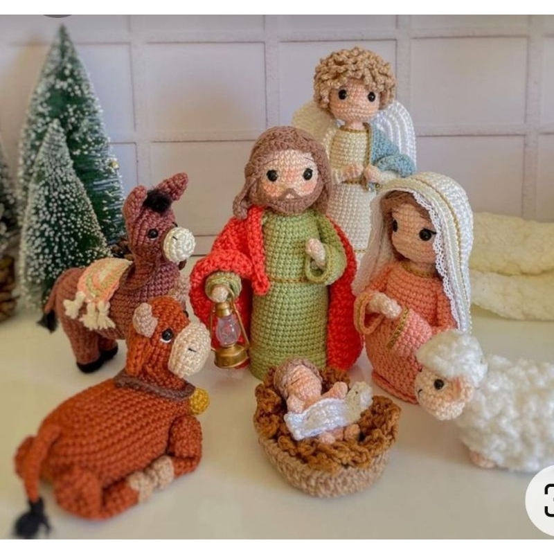Presépio amigurumi personalizado
