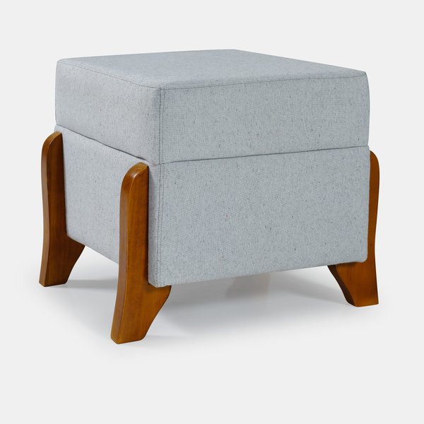 puff estofado com encosto