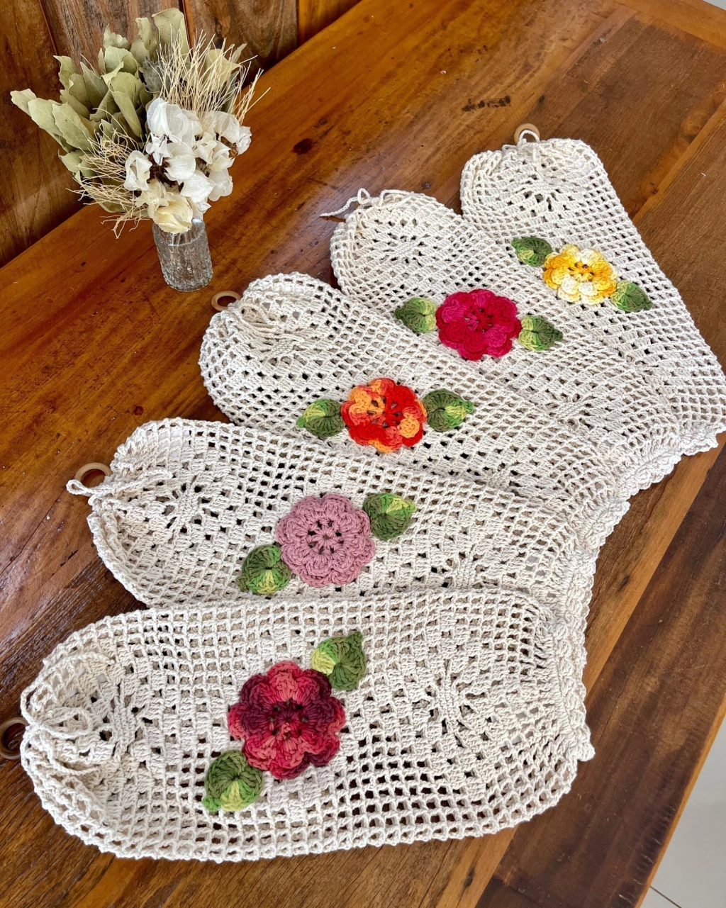 receita puxa saco crochê econômico