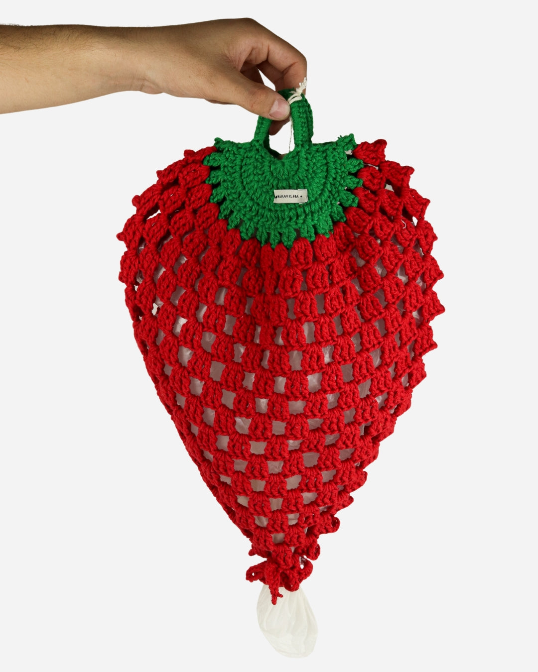 puxa saco de crochê para iniciantes