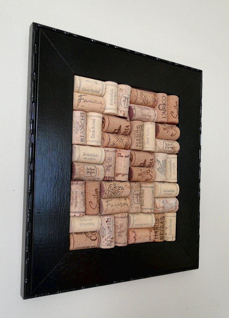 quadro para guardar rolhas de vinho