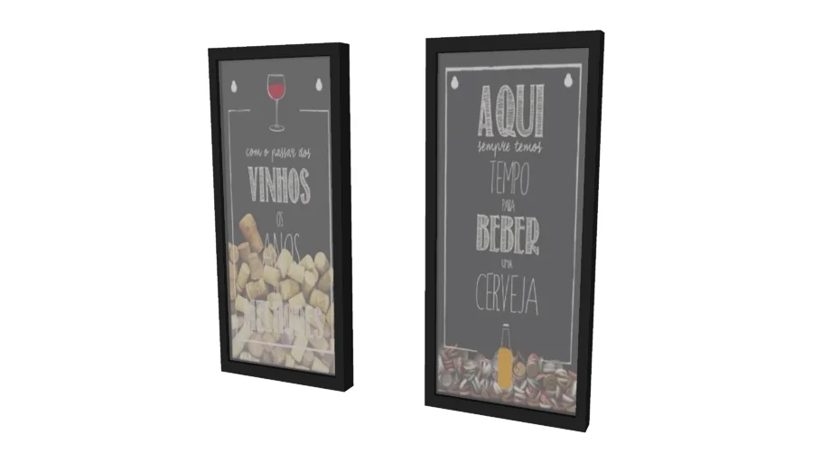 quadro para guardar rolhas de vinho