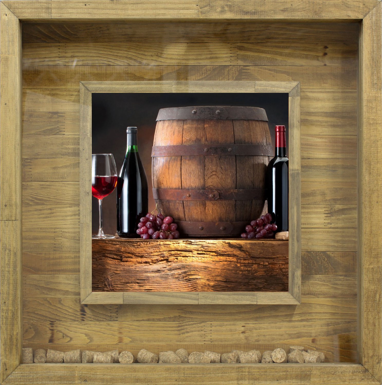 quadro para guardar rolhas de vinho