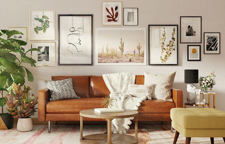 dicas de decoração com quadros minimalistas