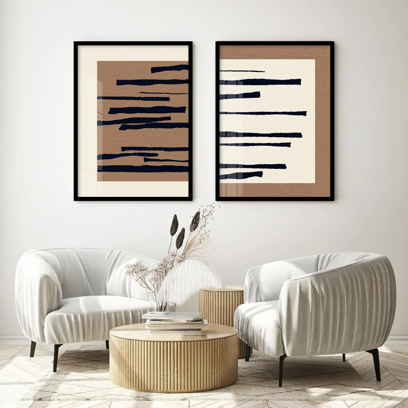 dicas de decoração com quadros minimalistas