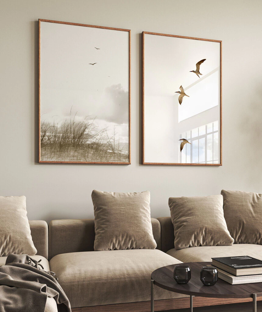 dicas de decoração com quadros minimalistas