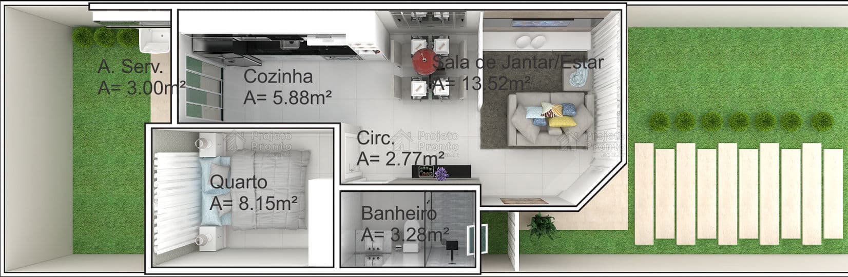 Dicas para decorar e ampliar visualmente ambientes compactos