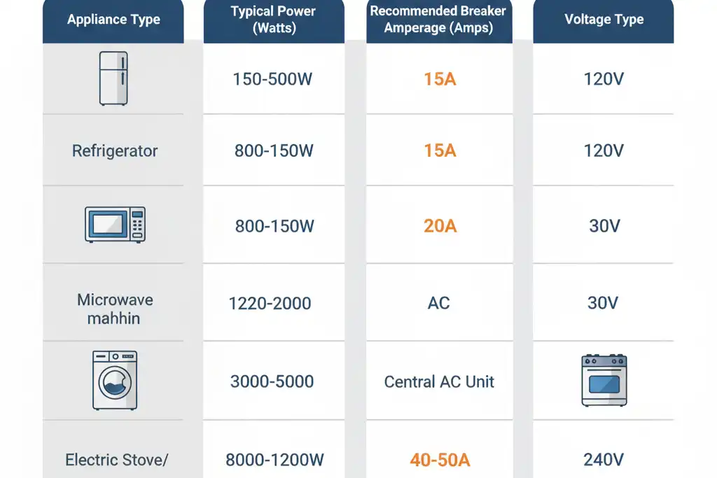 qual disjuntor usar para cozinha