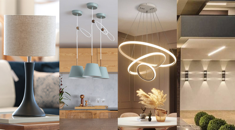 qual a diferença entre abajur e luminária de mesa