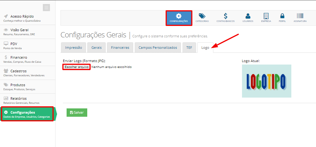 qual o melhor formato de arquivo para logo