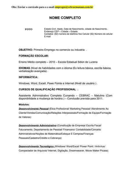 Como criar um Objetivo Profissional Impactante para o Primeiro Emprego