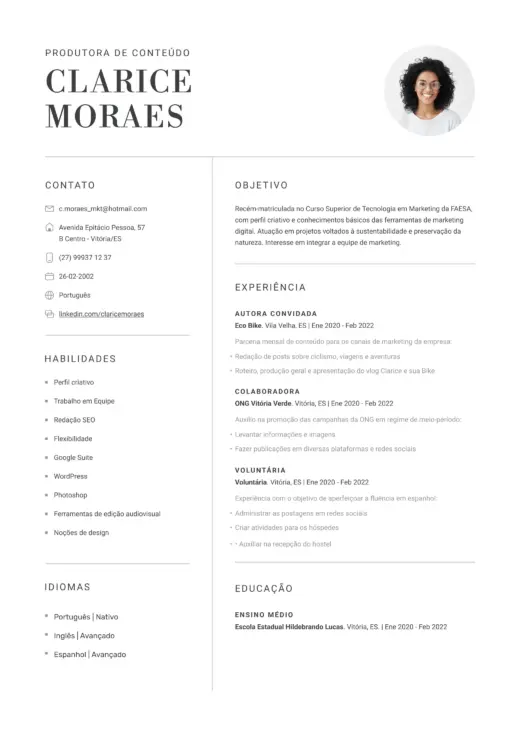 Habilidades Essenciais para Incluir no Currículo Sem Experiência