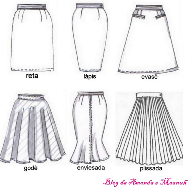 qual o melhor formato de saia para quem tem quadril largo