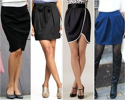 Como combinar saias para quadril largo