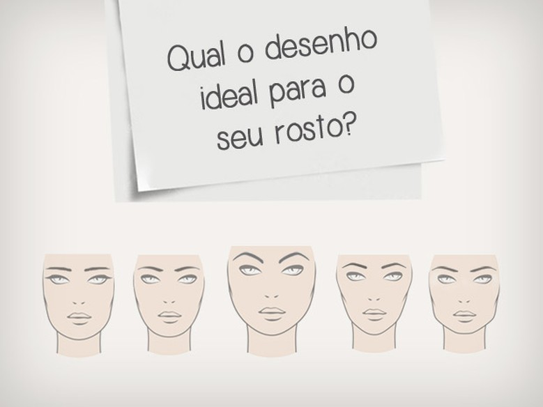 sobrancelha reta ideal para rosto longo