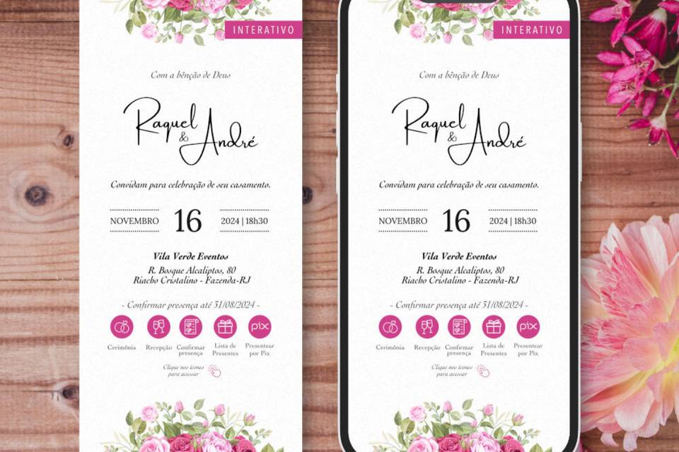 qual o melhor formato para um convite de casamento digital