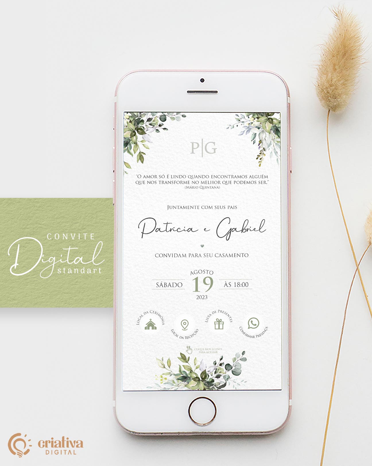 melhor formato convite casamento digital