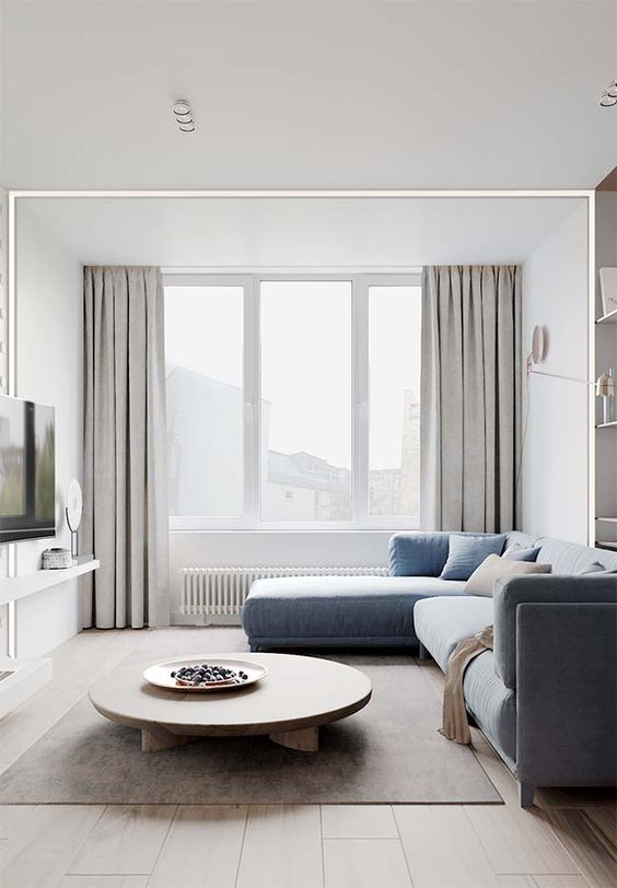 tapete moderno para sofá cinza