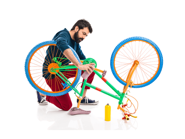 quanto precisa de tinta para pintar uma bicicleta