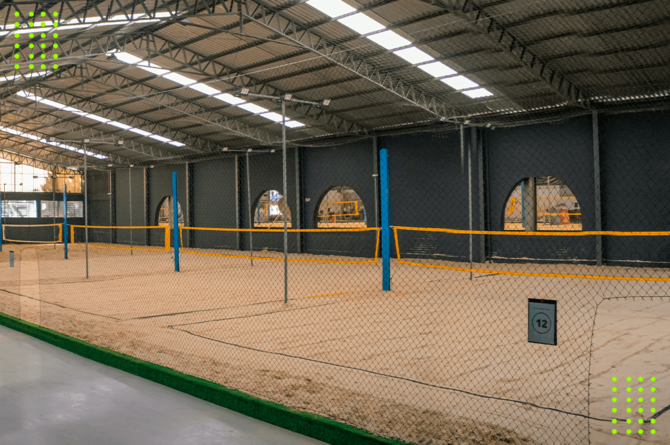 volume de areia para quadra de beach tennis oficial