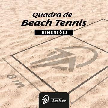 quantos metros de areia para uma quadra de beach tennis