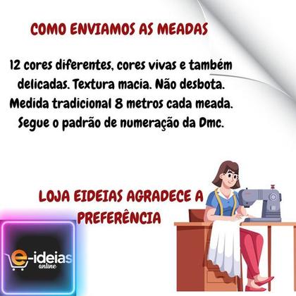 calcular linha para bordado ponto cheio