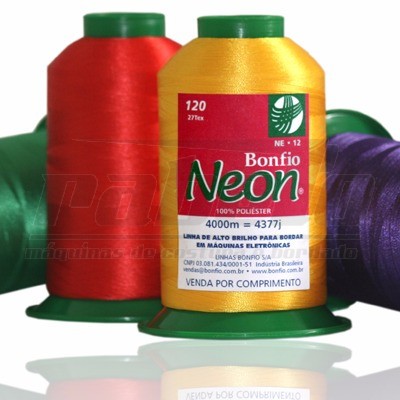 quantos metros de linha para bordar um nome