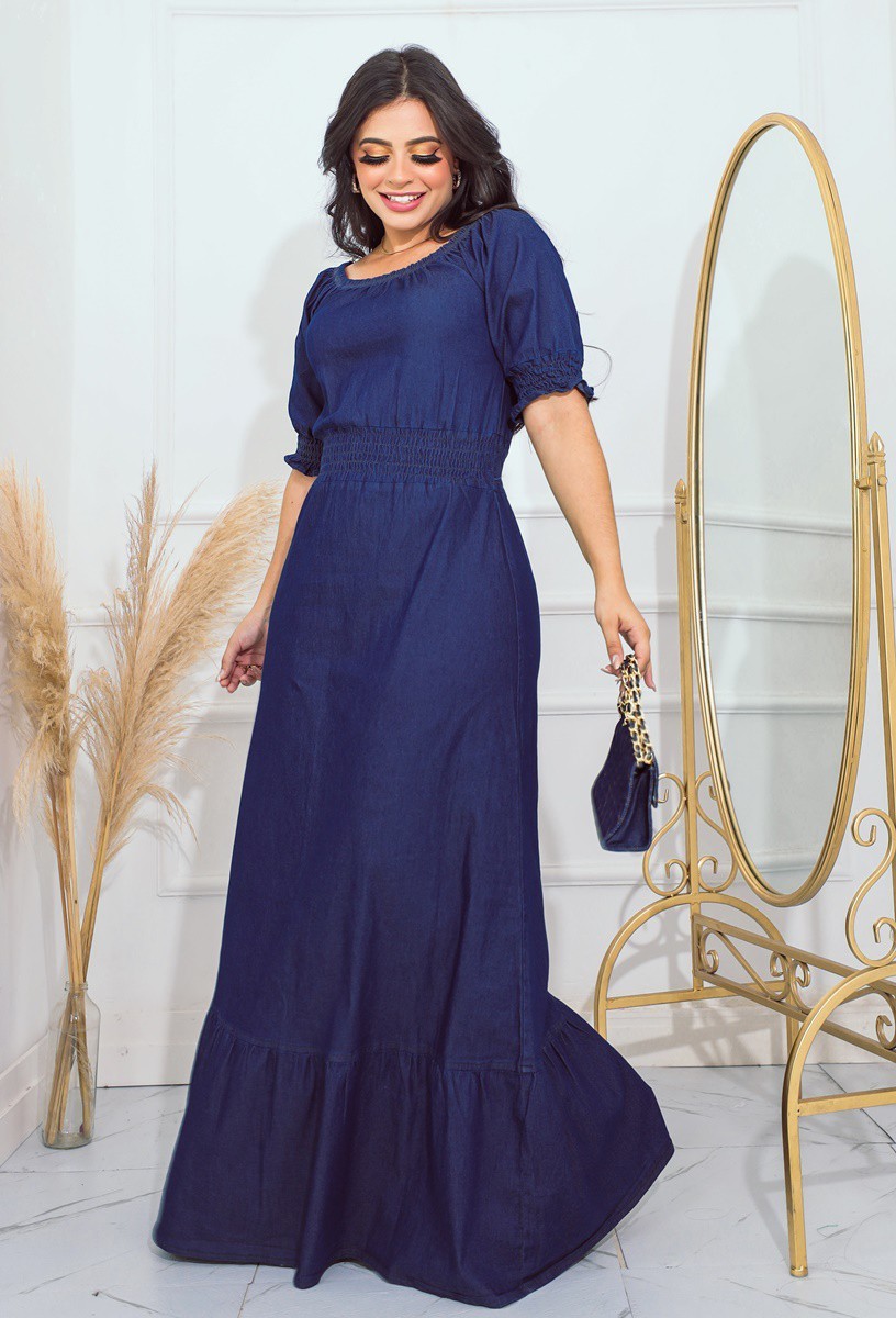 Tendências de vestidos longos para 2024