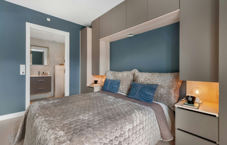 como usar azul no quarto de casal