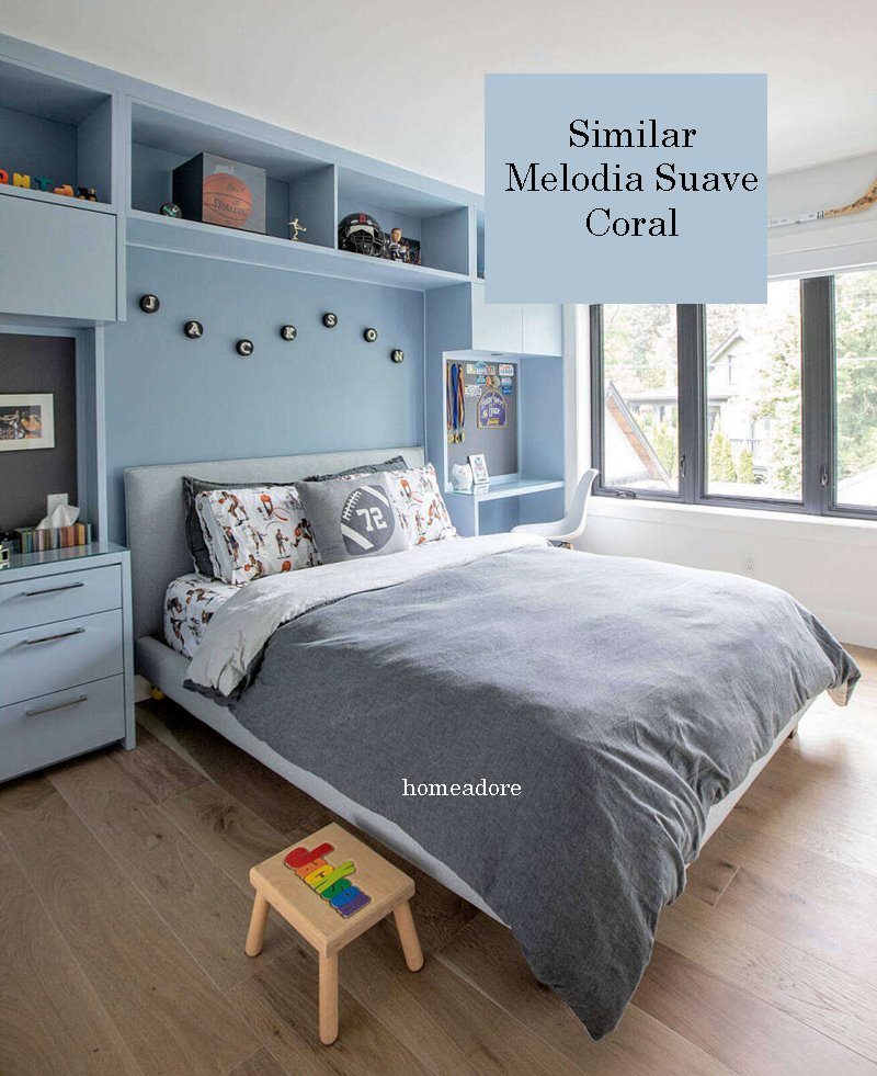 ideias de decoração quarto azul moderno