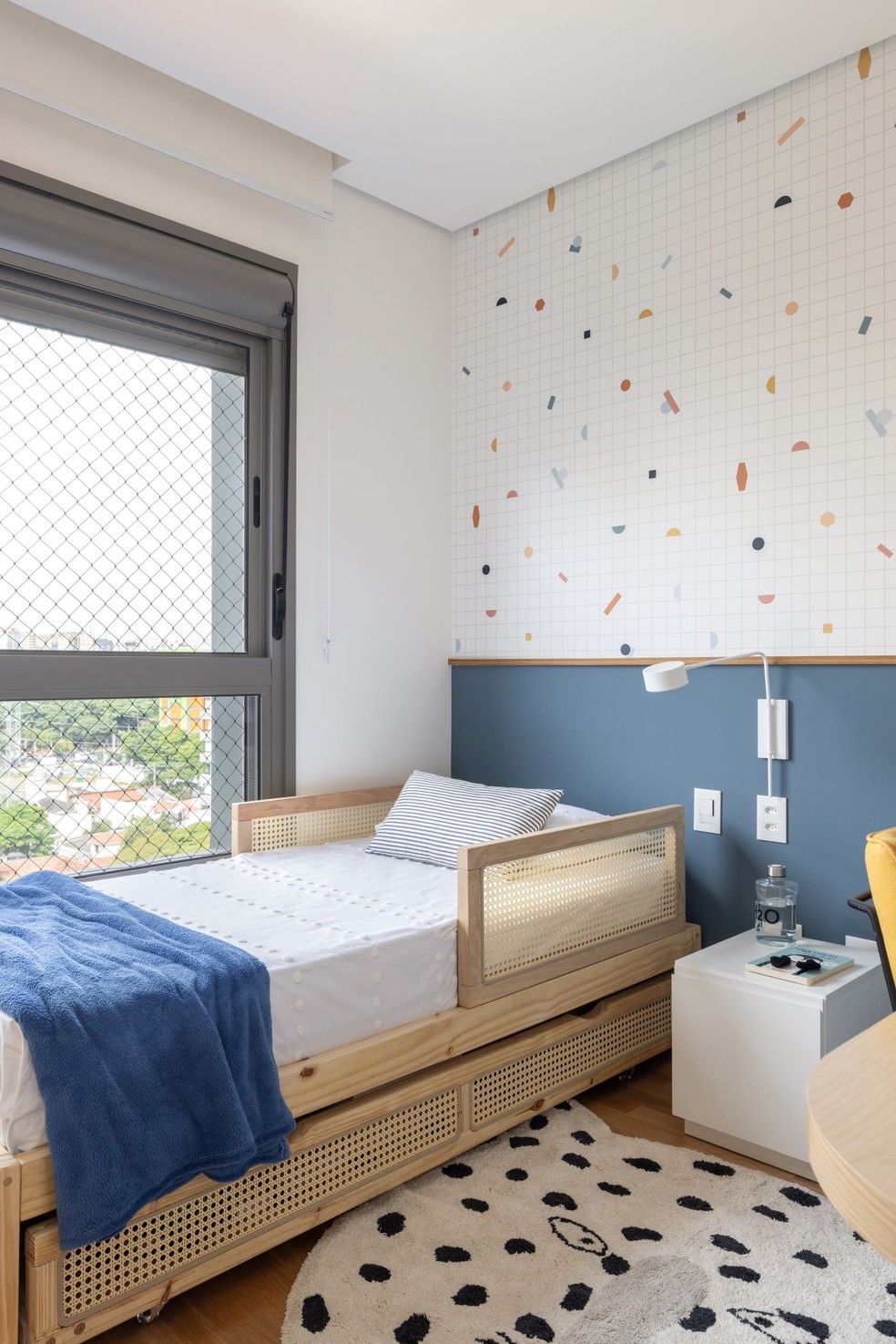 decoração quarto azul marinho sofisticado