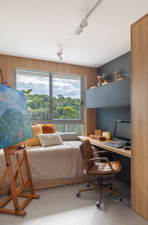 quarto com escritorio