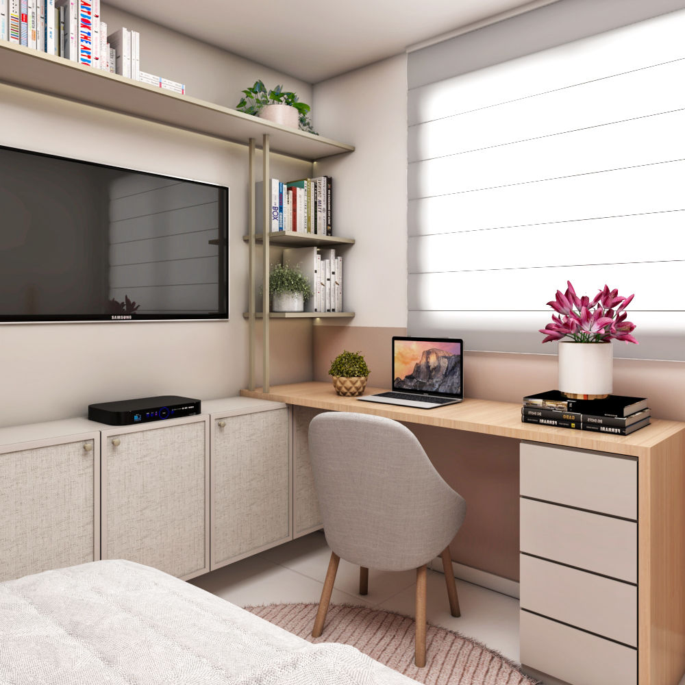 quarto com escritorio