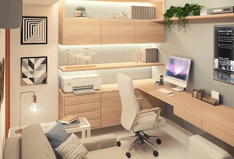 quarto com escritorio