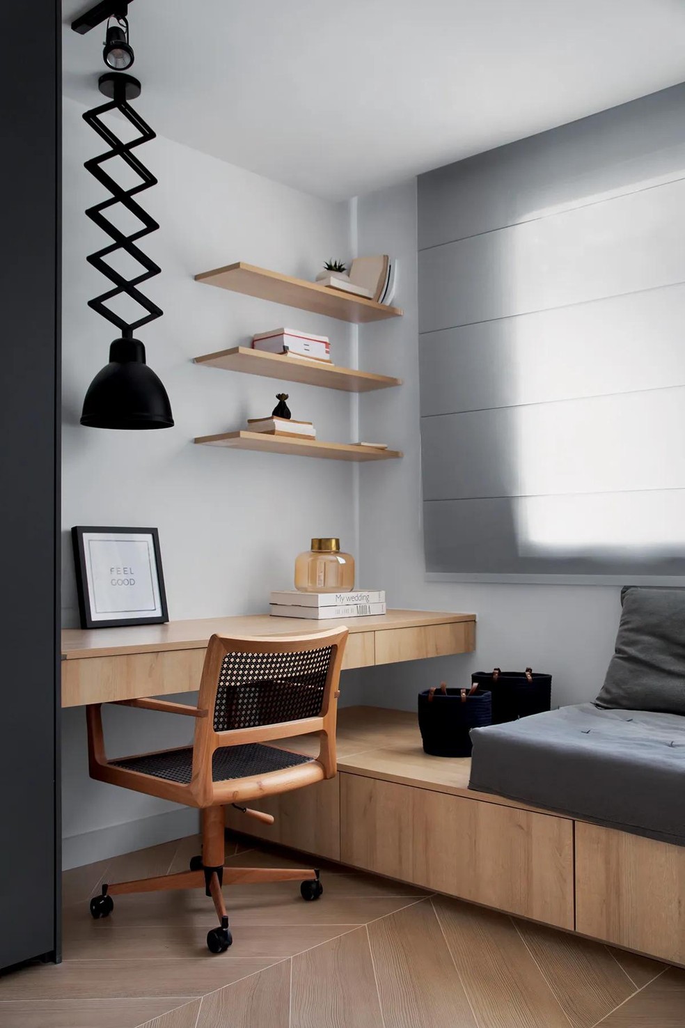 móveis multifuncionais para quarto com home office