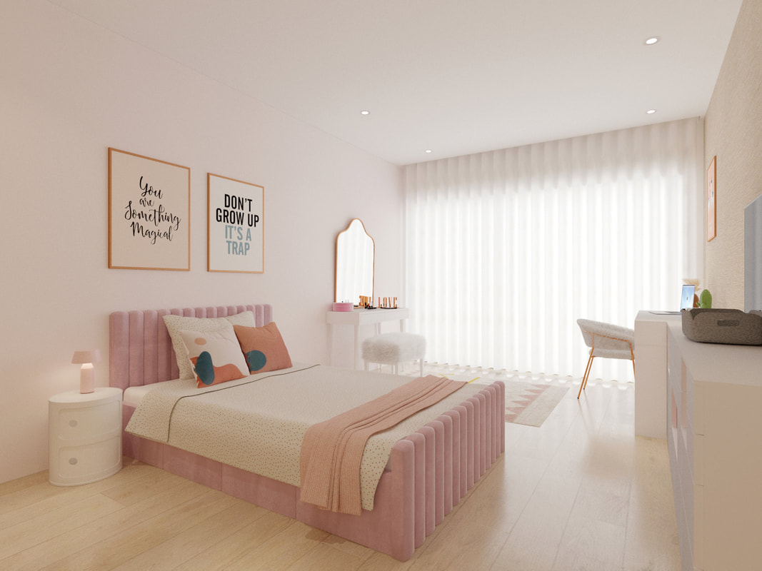 ideias de decoração quarto feminino jovem