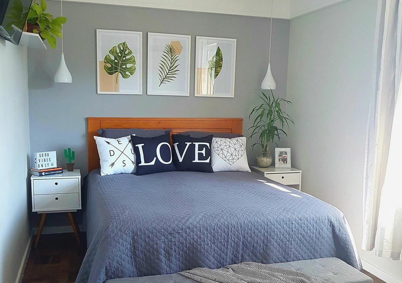 minimalismo afetivo quarto de casal