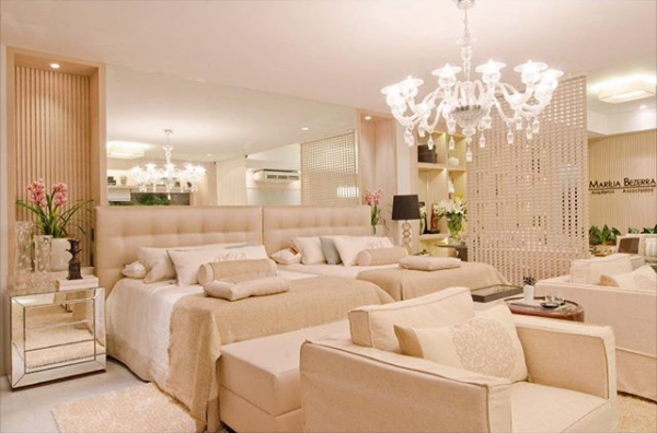 como organizar quarto de casal grande